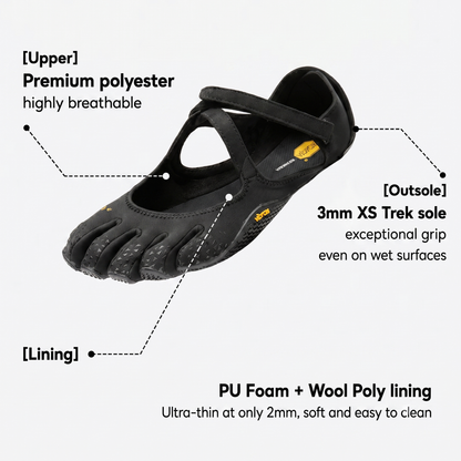 Classic FiveFingers Ballet Flats, Split-Toe Design, Breathable Barefoot Comfort